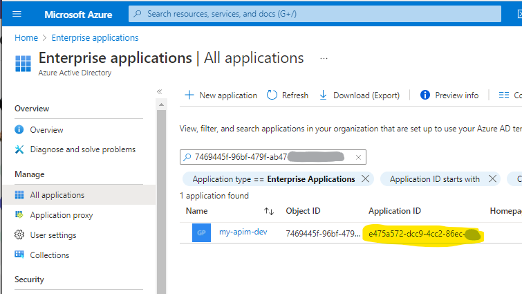 Application ID for Managed Identity