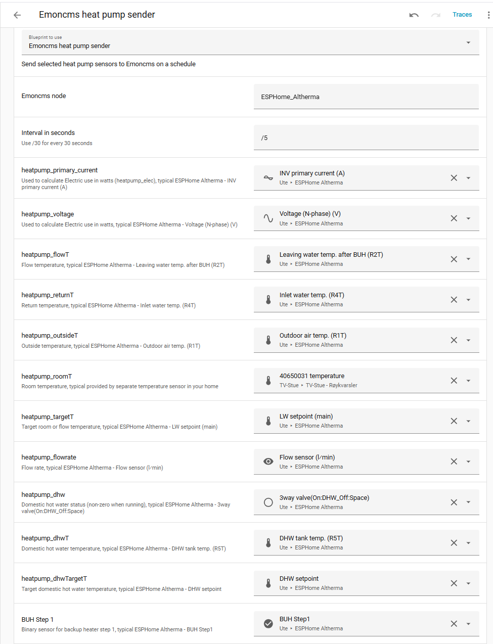 Blueprint input configuration