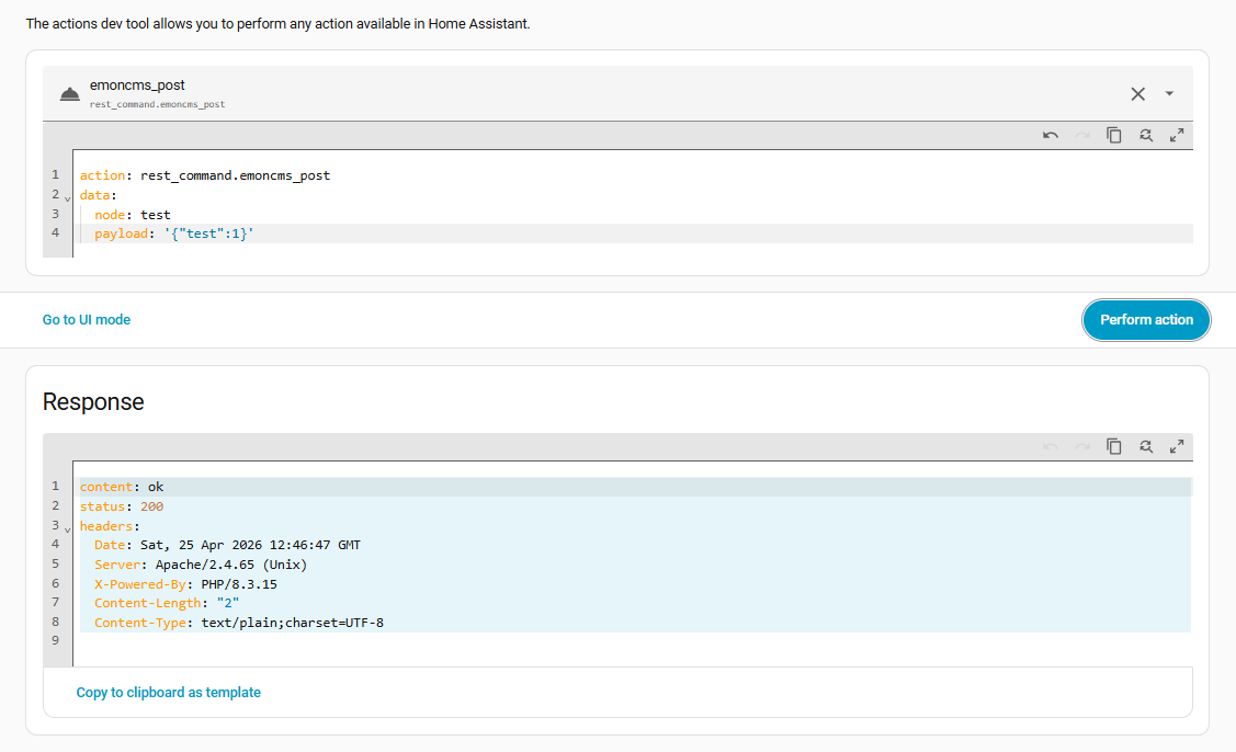 Testing the rest_command
